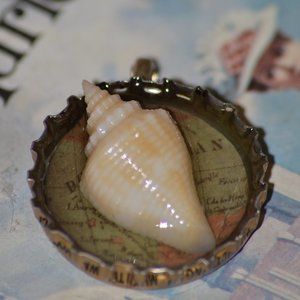 Seashell Bottle Cap Charm Pensacola Florida